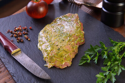 Escalopes jambon bio marinées (thym citron)