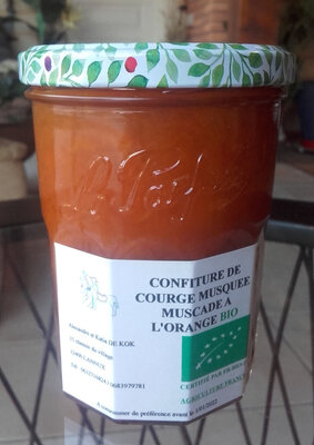 Confiture courge muscade à  l'orange