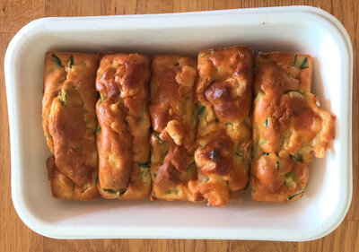Mini cakes aux courgettes et chèvre