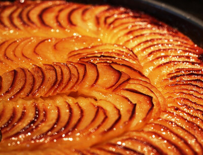 La part de tarte fine aux pommes