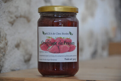 Confiture de fraises - bocal 340 gr