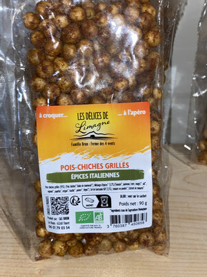 Pois chiches grillés « épices italiennes »