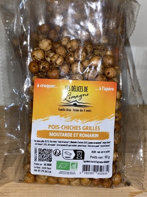 Pois chiches grillés «moutarde-romarin »