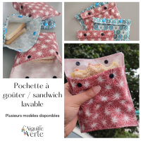 Pochette à goûter/sandwich lavable