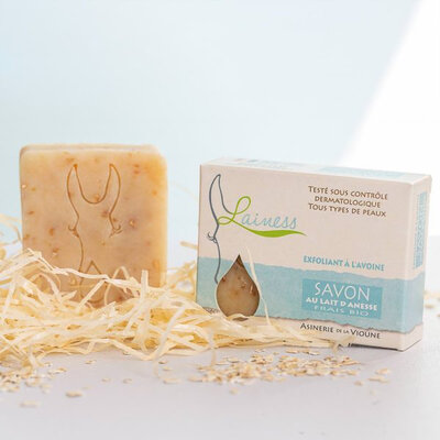Savon surgras au lait d'ânesse exfoliant 100g