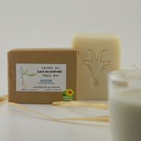 Savon surgras au lait de chèvre nature 100g