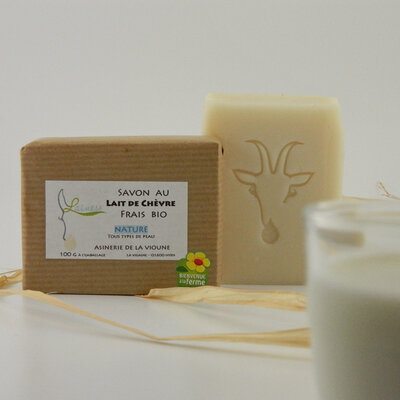 Savon surgras au lait de chèvre nature 100g