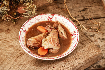Coq au vin de graves