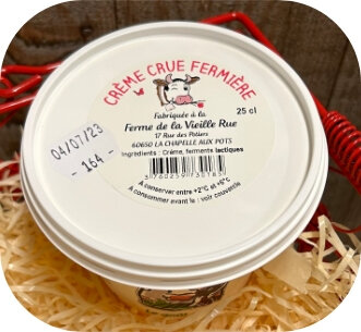 Crème crue fermière