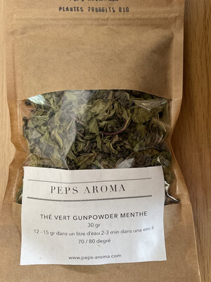 Thé vert gundpowder grand cru menthe verte