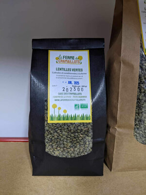 Lentilles vertes bio 500g