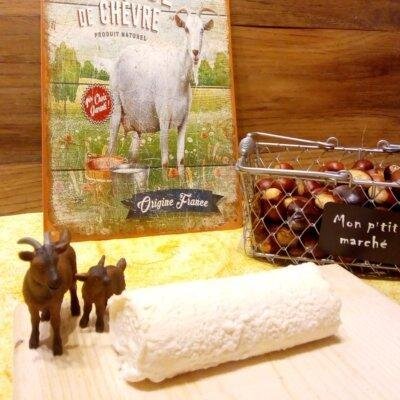 Bûche de chèvre mi fraîche, bio, nature