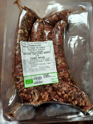 Saucisses aux herbes de boeuf