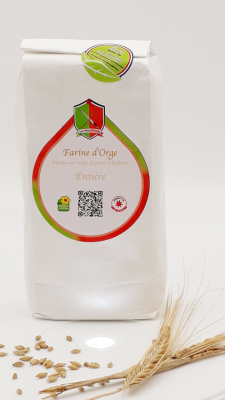 Farine complète d'orge - 500 gr