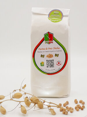 Farine complète de pois chiches - 500 gr