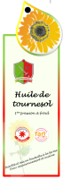 Huile tournesol - pression à froid - 5l