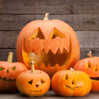 Courge décorative 'jack o lantern'