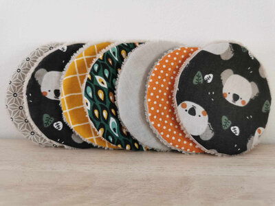 Disques lavables 'koalas'