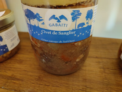 Civet de sanglier sauvage 765g