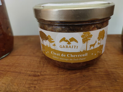 Civet de chevreuil sauvage 380g