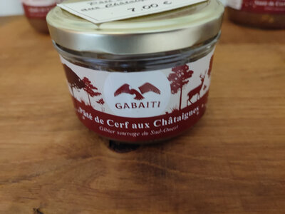 Pâté de cerf sauvage aux châtaignes 190g