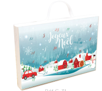 Calendrier de l'avent 'village de noël'