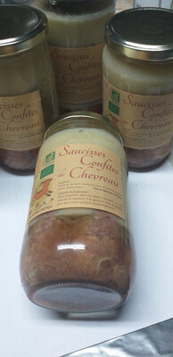Saucisses confites de chevreau (par 6)