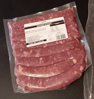 Saucisses de boeuf bio