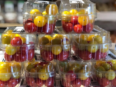 Tomate cerise mélange jaune rouge et noire