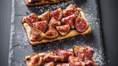 Tarte fine aux figues blanches