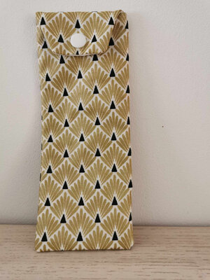 Pochette à brosse à dents 'doré'