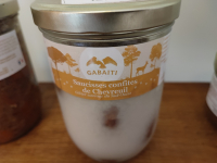 Saucisses confites de chevreuil sauvage 420g