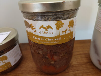 Civet de chevreuil sauvage 765g