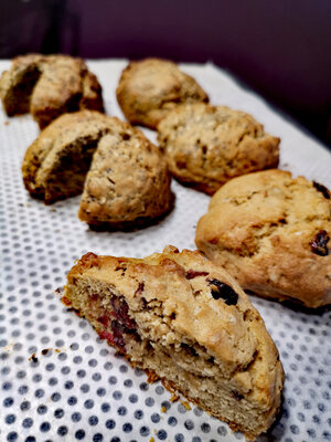 Cookies flocons d'avoine/ cramberries