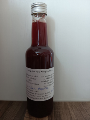 Sirop de mûres myrtilles allégé en sucre