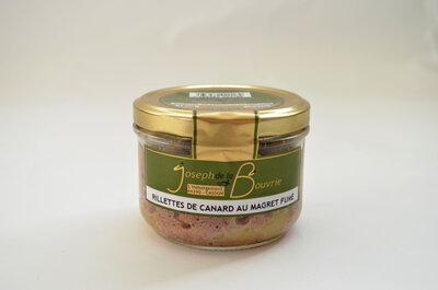 Rillettes de canard au magret fumé