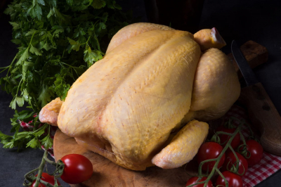 Chapon fermier 3,4 à 3,8 kg (remise le 28/12)