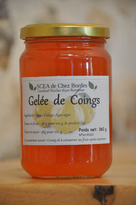Gelée de coings - bocal 360 gr