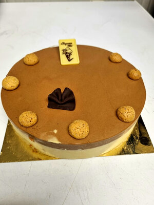 Gâteau glacé pruneaux armagnac et chocolat