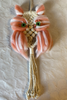 Petit hibou en macramé