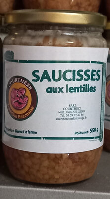 Saucisses lentilles