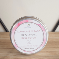 Gommage hydratant visage rose coton