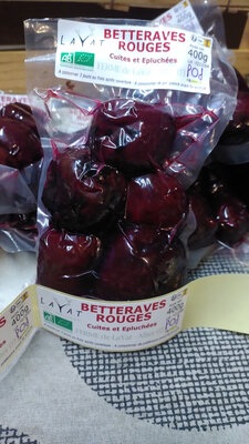 Betterave rouge cuites et épluchées