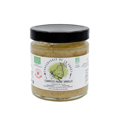 Compote allégée poires vanille