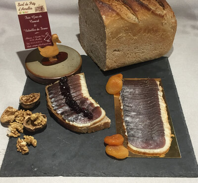 Magret de canard fumé en tranche