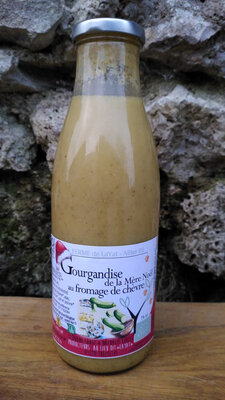 Gaspacho de courgette et fromage de chèvre
