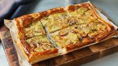 Tarte fine pommes de terre et gorgonzola
