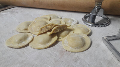 Ravioli-ostini saumon à l'aneth