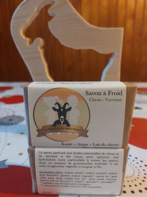 Savon citron-verveine au lait de nos chèvres