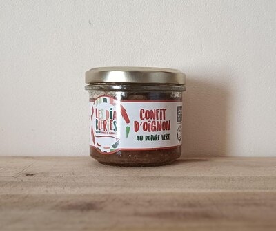 Confit d'oignon au poivre vert